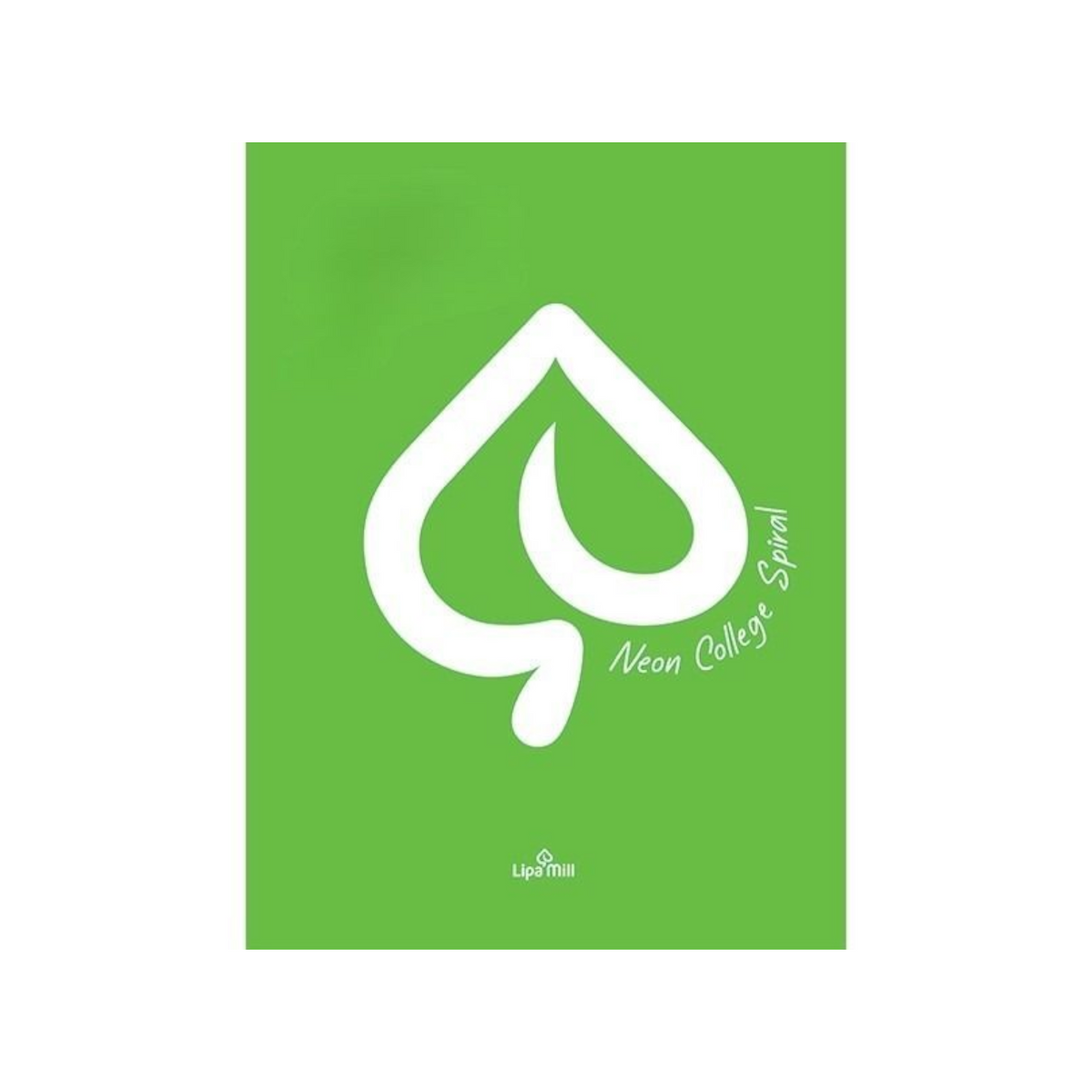 Elite Stationery House Mar Mar neon green 3-subject A4 spiral notebook with 120 sheets of 70gsm lined paper.