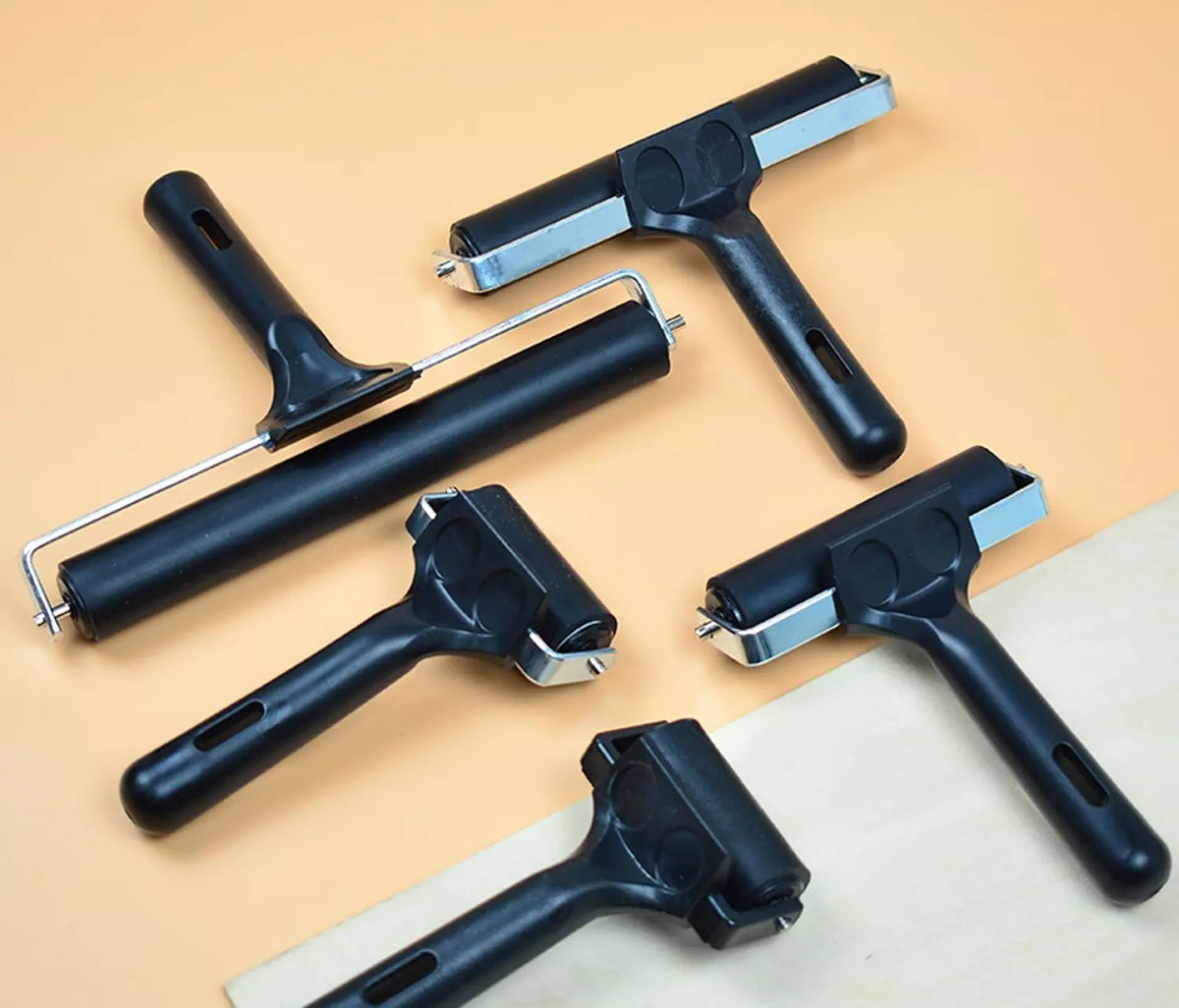 Printing Soft Rubber Brayer Rollers for Crafting (Sizes)