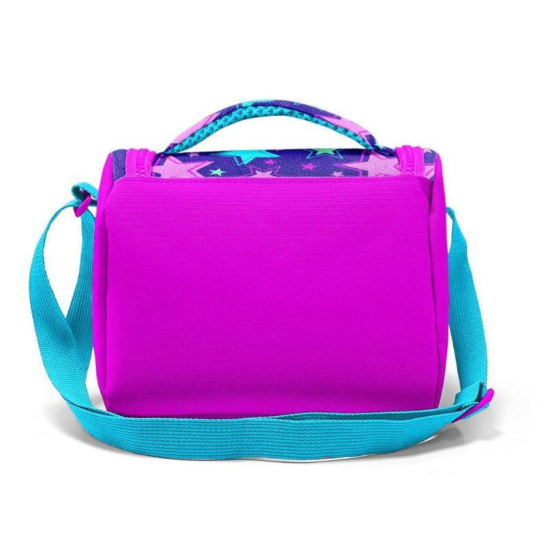 Coral High Kids Thermal Lunch Bag - Saks Pink Star Pattern