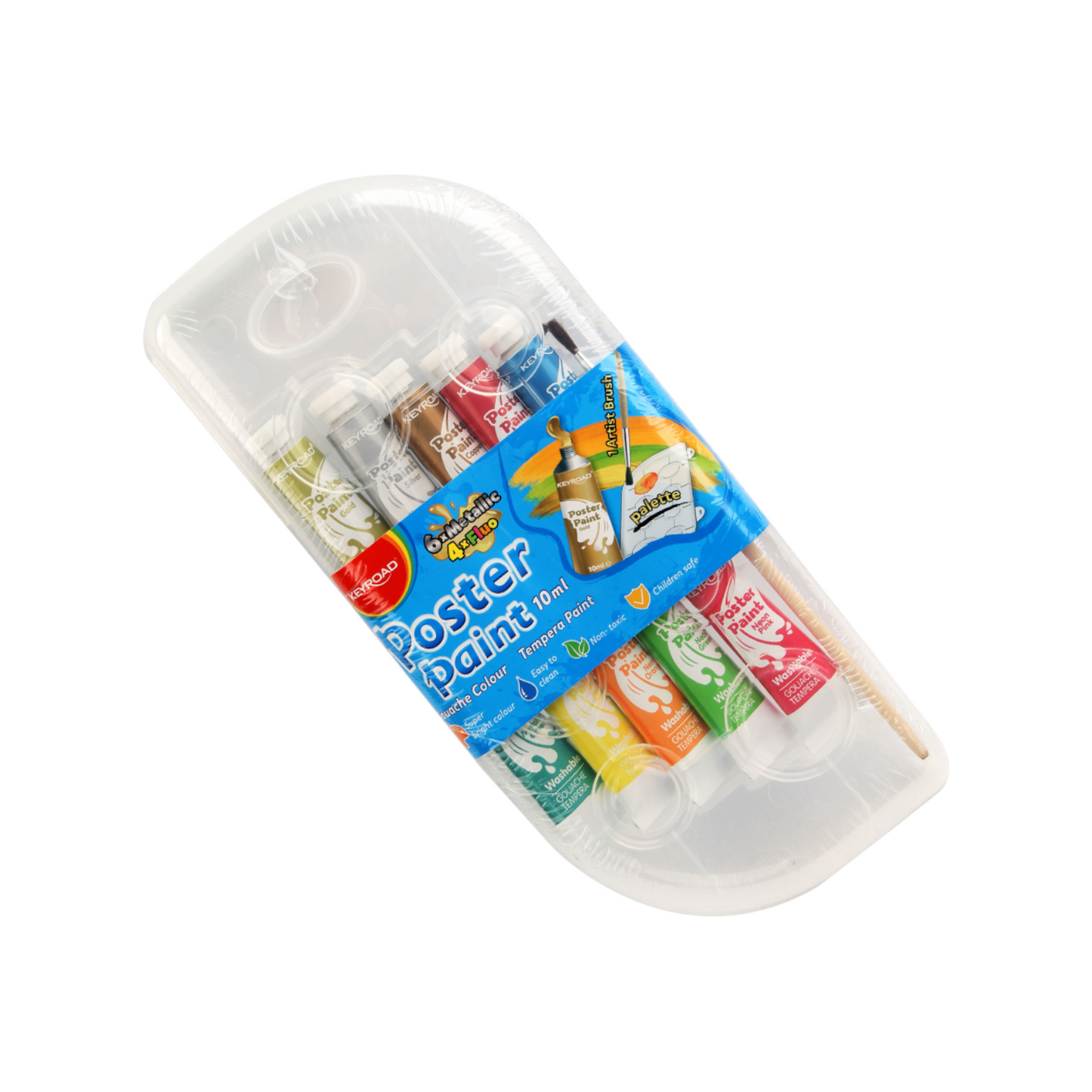 Poster colors tubes 10 colors 10 ml Keyroad Model KR972247