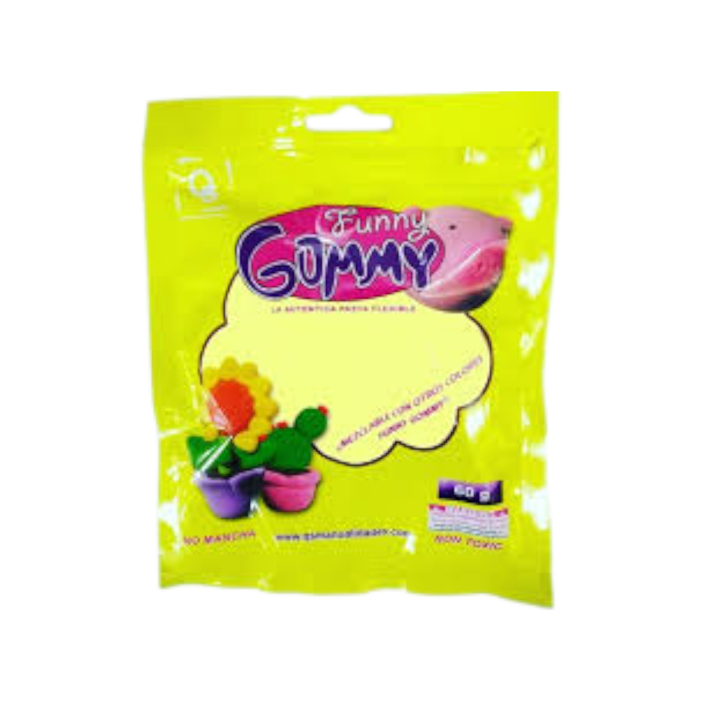 Soft flexible Clay for Playing Moldable 60gm in Resealable Bag