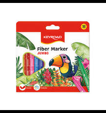 Marker colors, 12 colors jumbo, washable keyroad Model KR971413