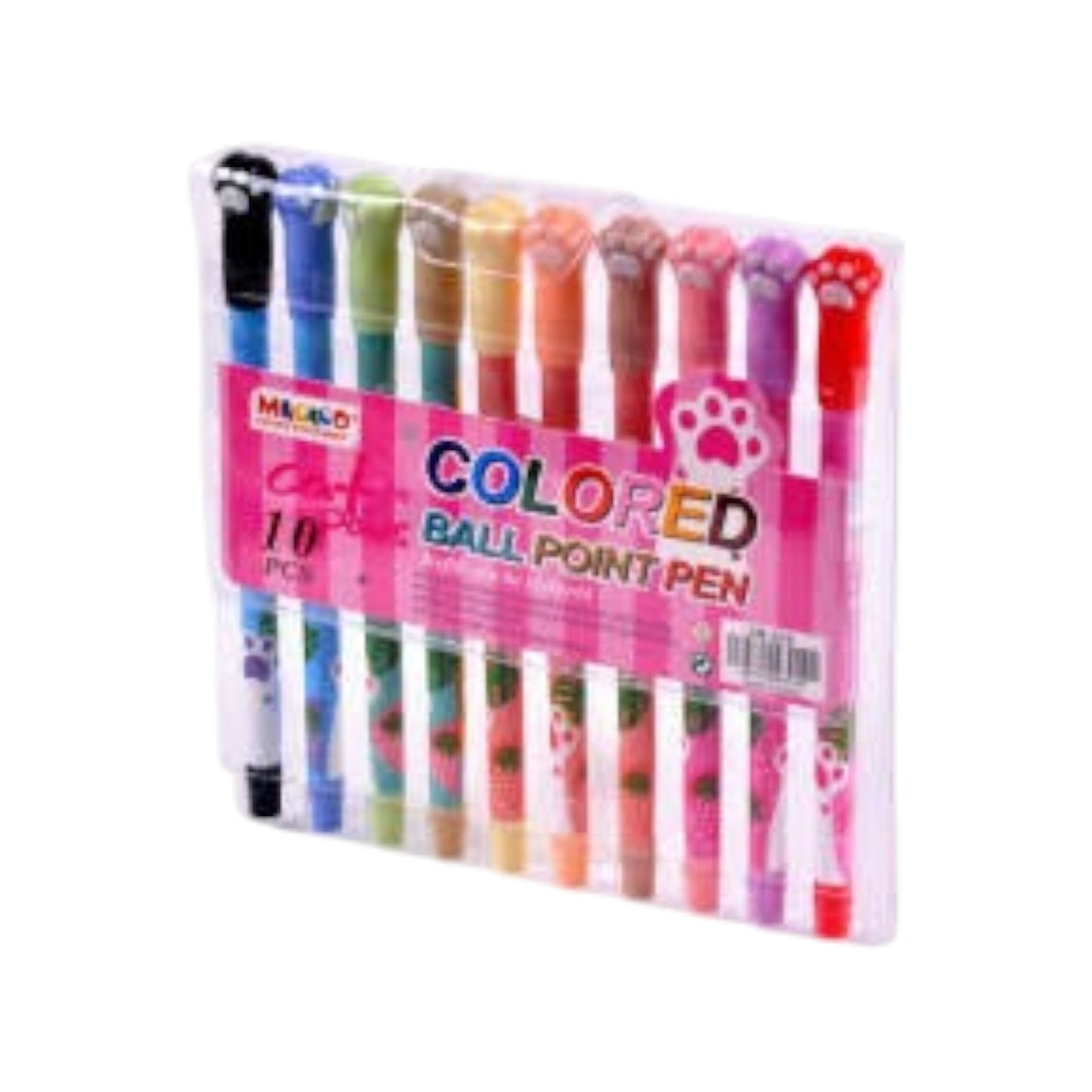 Macaco "Cat Paws" colored ballpoint pens