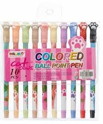 Macaco "Cat Paws" colored ballpoint pens