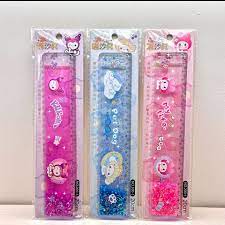 Cute Folding Ruler  15 cm With Glitters & Water
