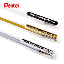Kores Gel Pens in 2 Metallic Colors, Silver and Gold, 1 mm, Carded, Model 37941