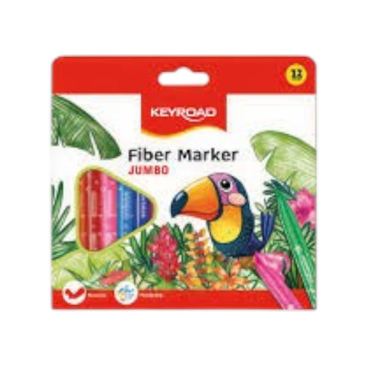 Marker colors, 12 colors jumbo, washable keyroad Model KR971413