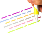 6 Colors Double Sided Erasable Highlighter Set