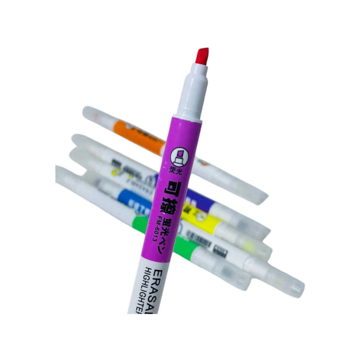 6 Colors Double Sided Erasable Highlighter Set