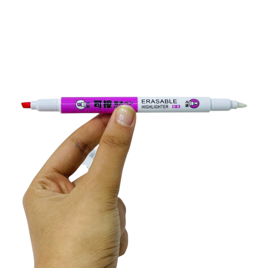6 Colors Double Sided Erasable Highlighter Set