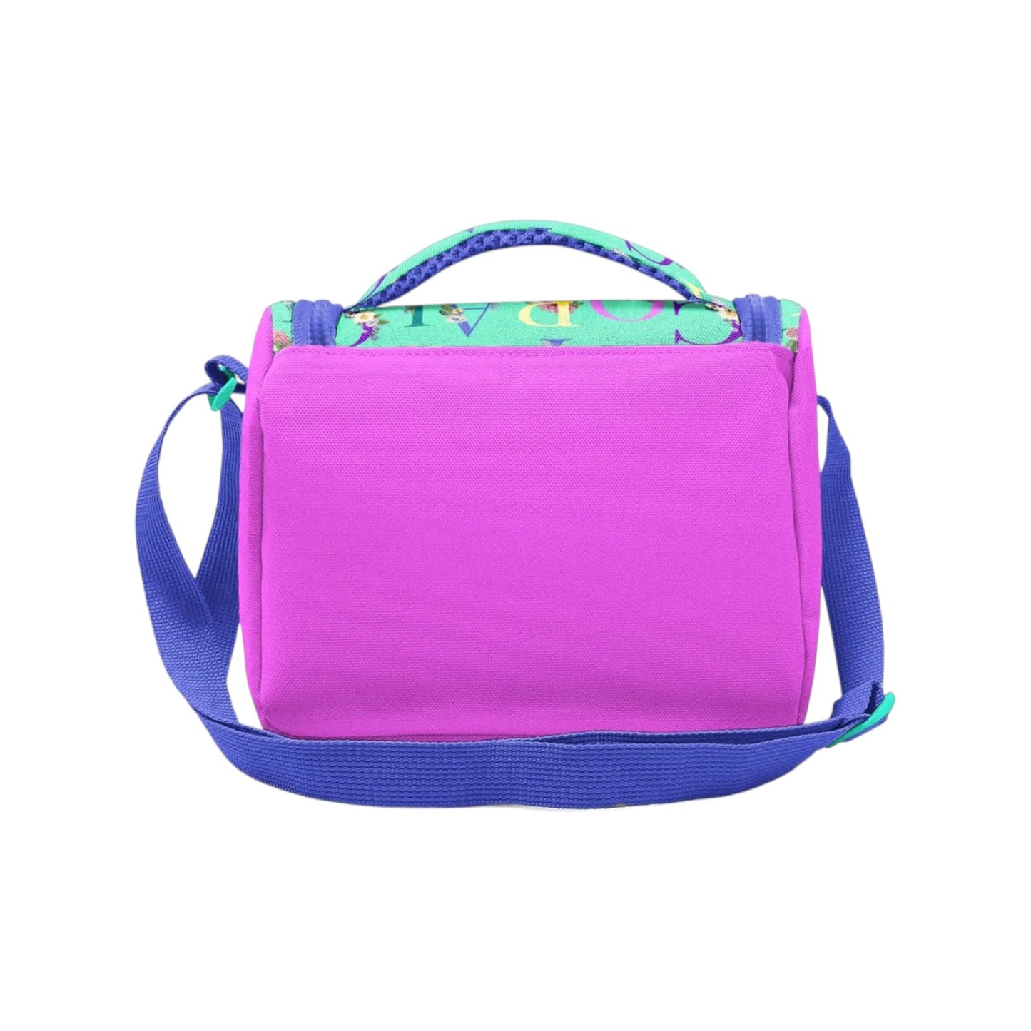 Coral High Kids Thermal Lunch Bag - Lavender Water Green Graffiti Patterned