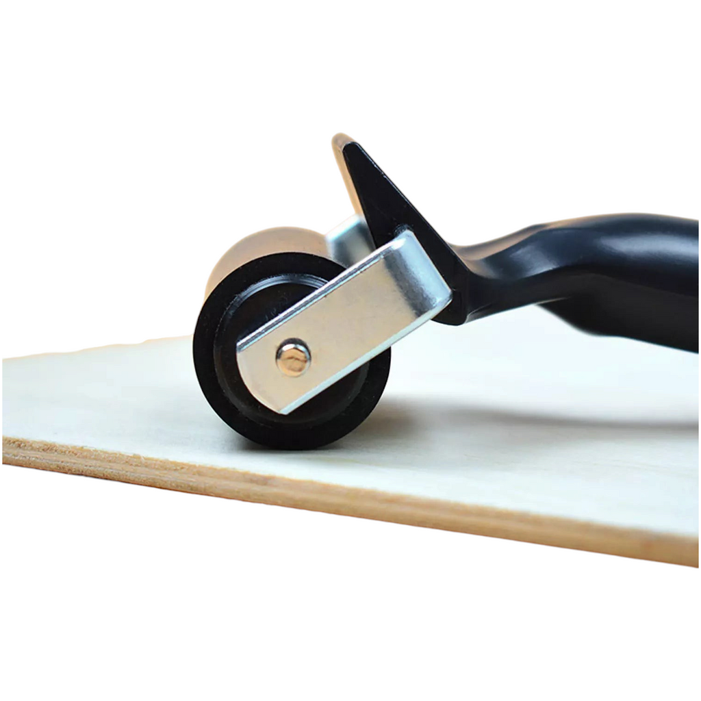 Elite Stationery House soft rubber brayer roller with a black handle and metal frame for printmaking and crafting