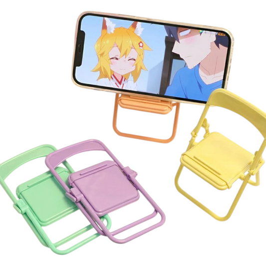 Cute Color Chair Adjustable Phone Holder Stand