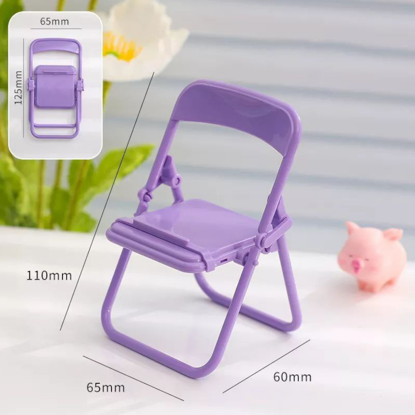 Cute Color Chair Adjustable Phone Holder Stand