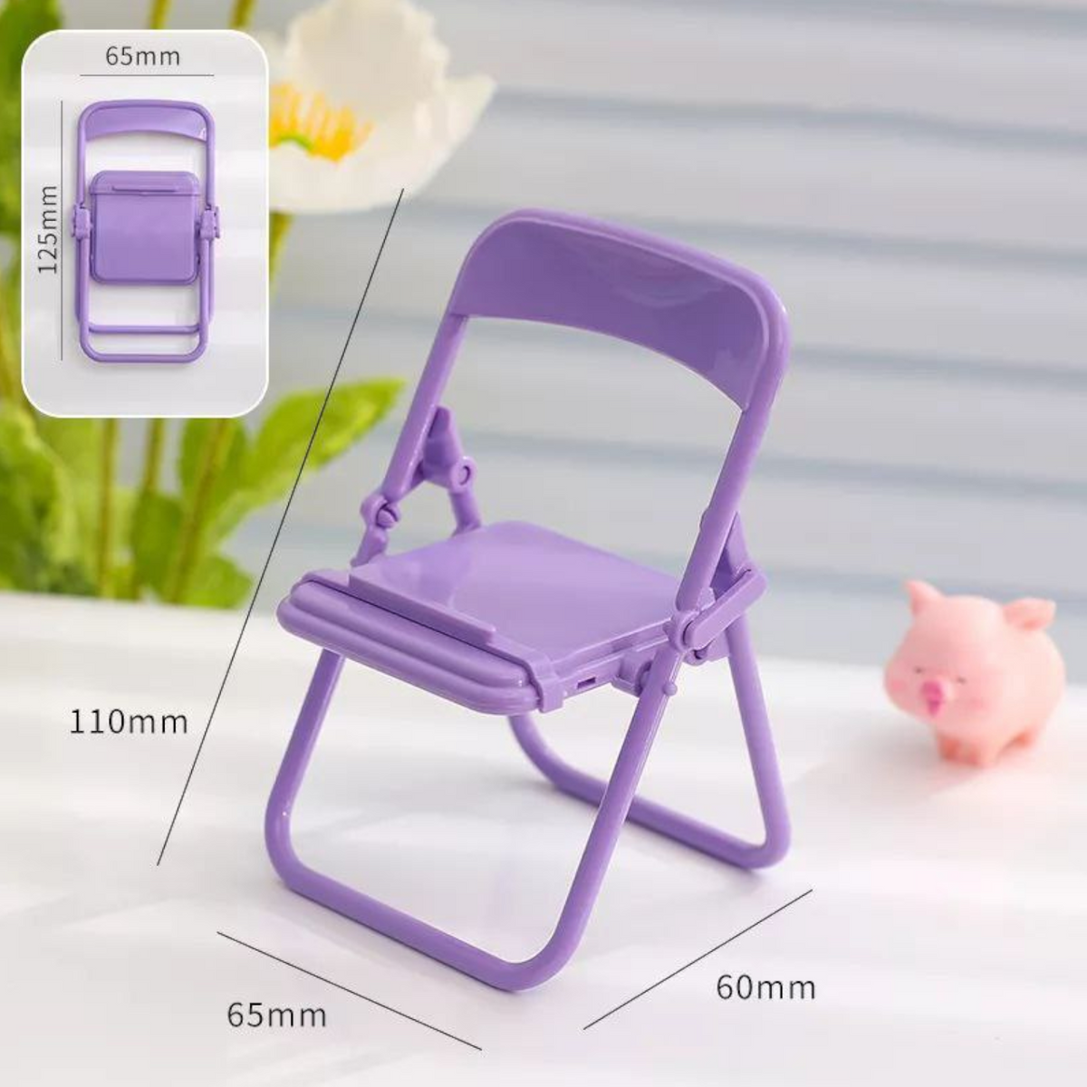 Cute Color Chair Adjustable Phone Holder Stand