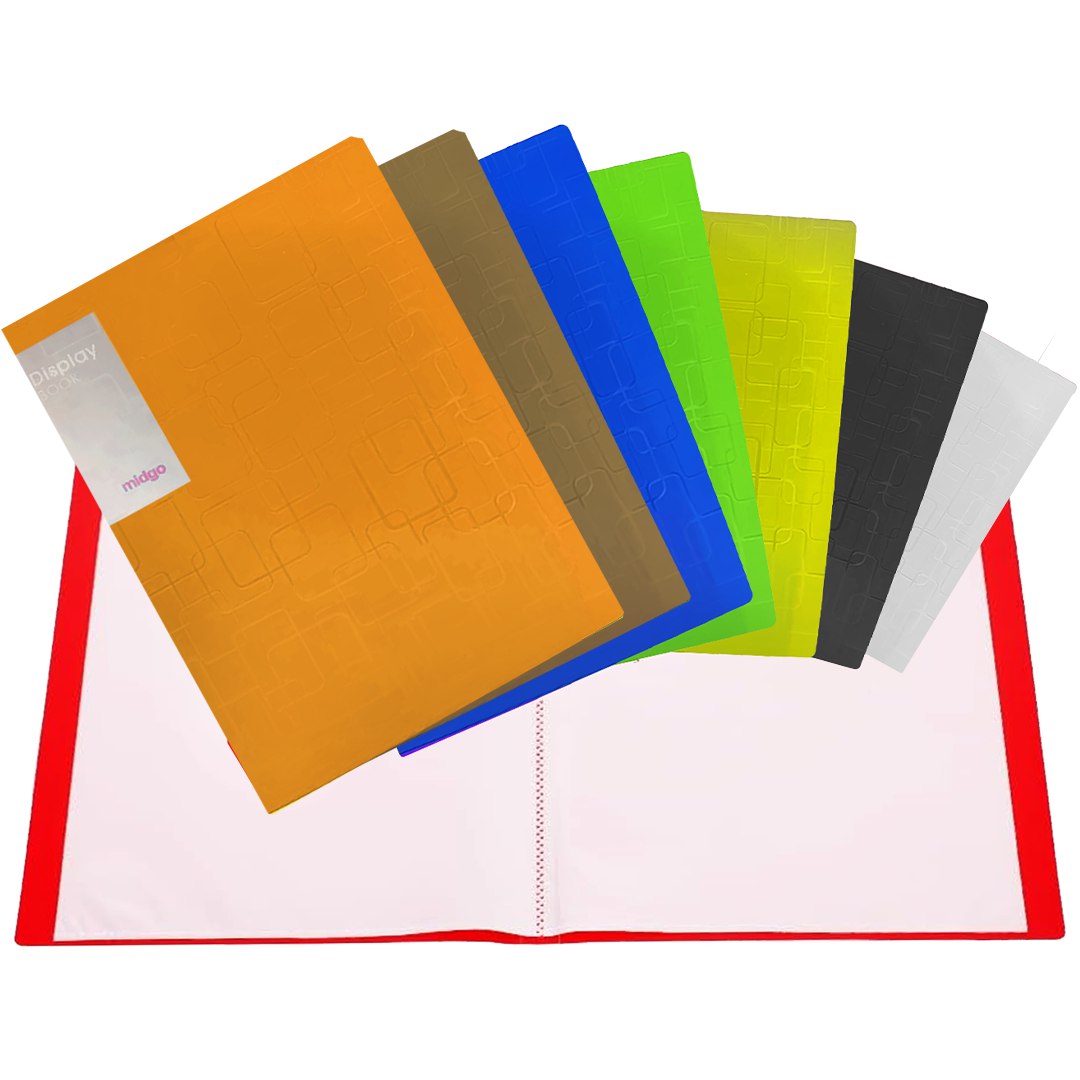20 Pockets Midgo A4 Office Clear Book, M-230A