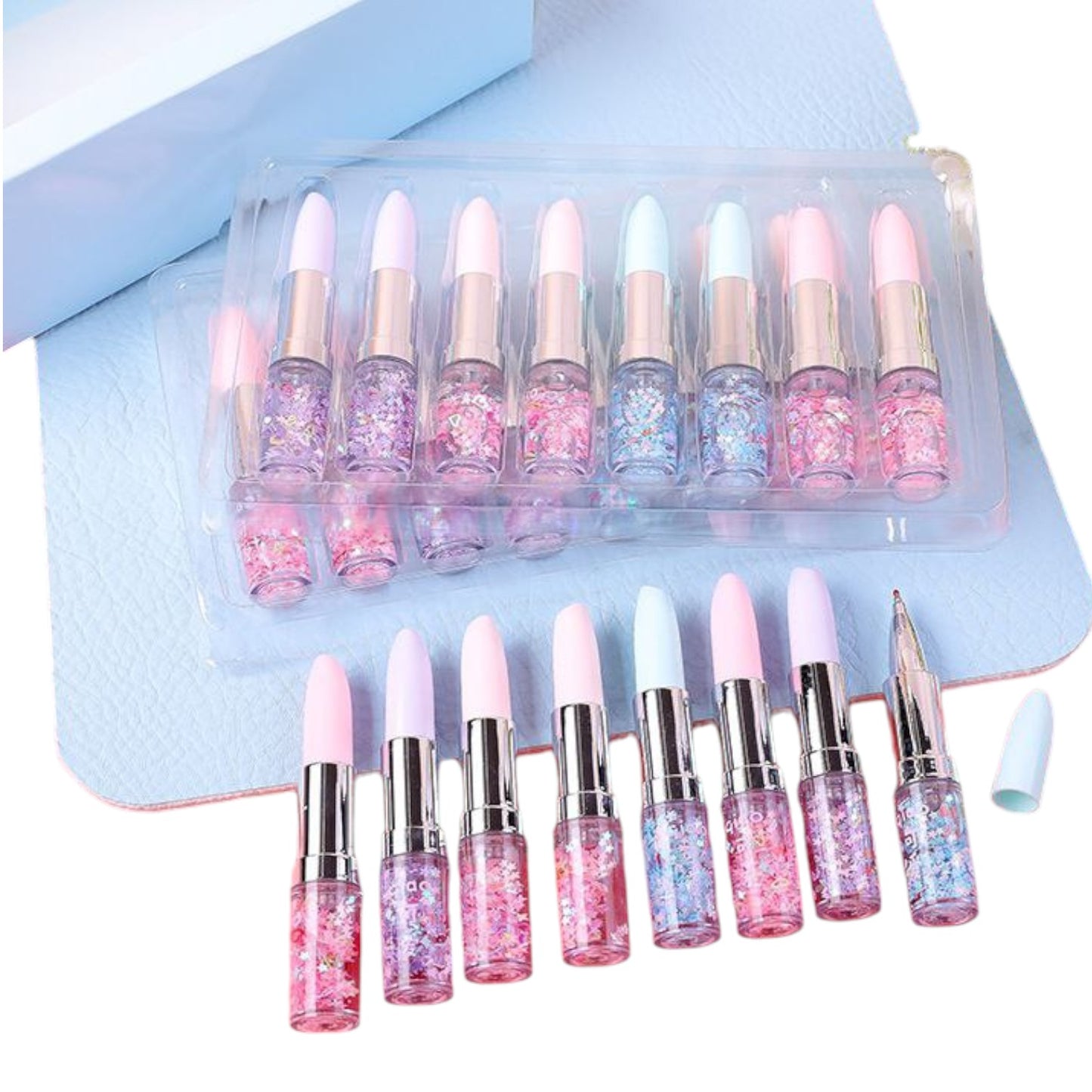 Glitter Lipstick Pen Gel Pen