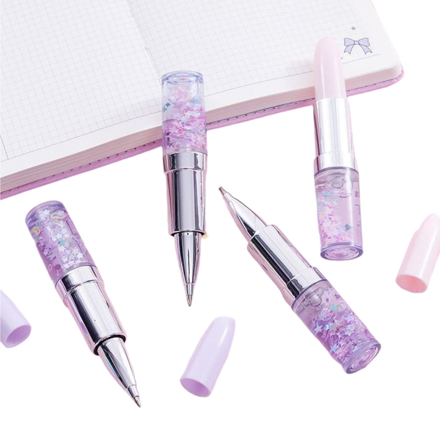 Glitter Lipstick Pen Gel Pen