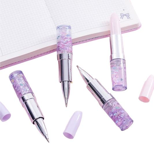 Glitter Lipstick Pen Gel Pen