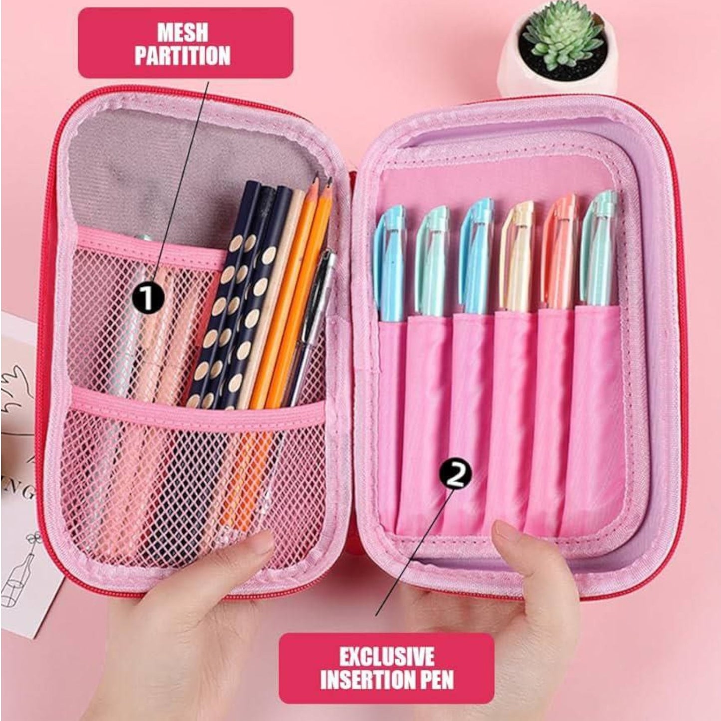 Pencil Case With Stars Pony Shape