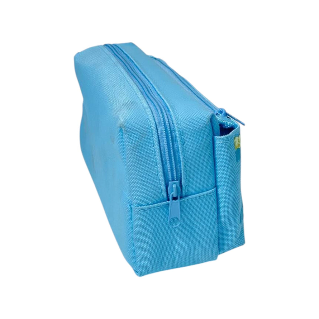 Space pencil case - With Silicone Lining - Fabric material 2 zippers