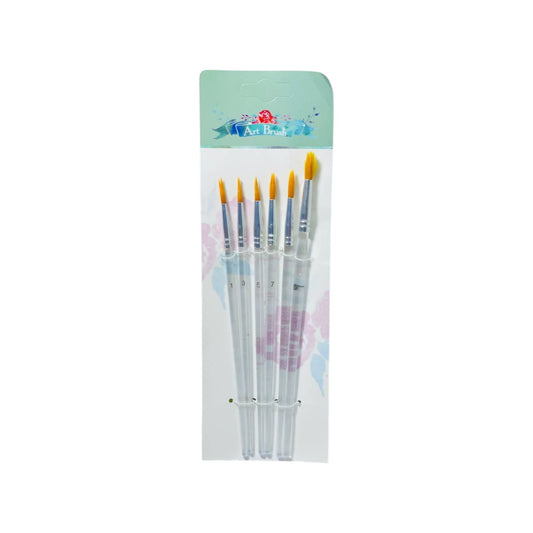 Set of 6  Even & Odd No. Brushes Jades