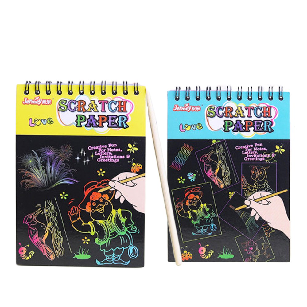 A5 High Quality Black Scratch Paper – Elite Stationery El Sahhar