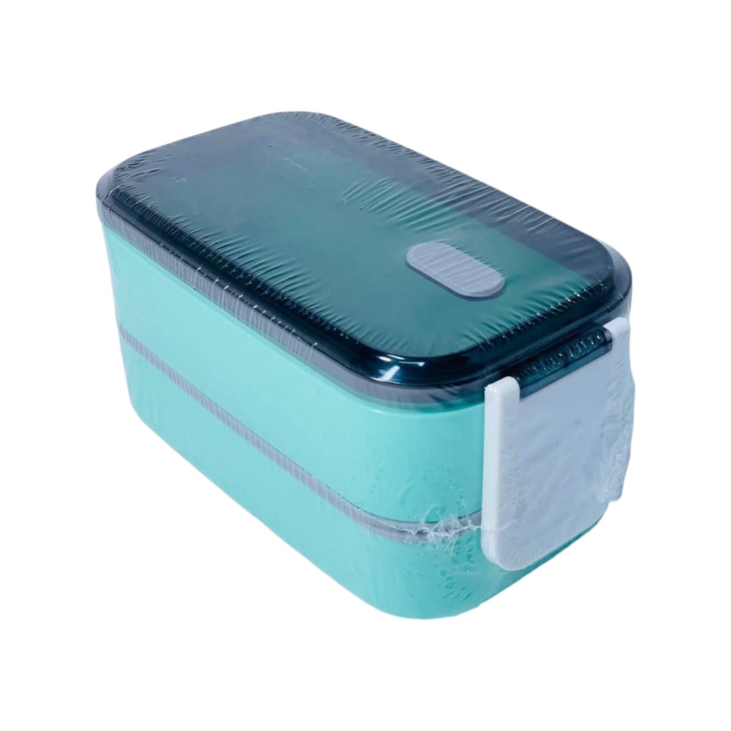 2 Layers 2 Parts  Stainless + Plastic Lunch Box