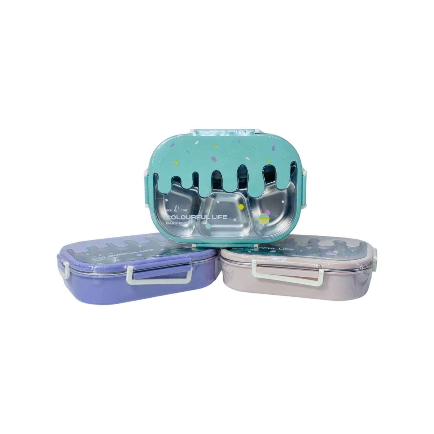 Stainless + Plastic Lunch Box