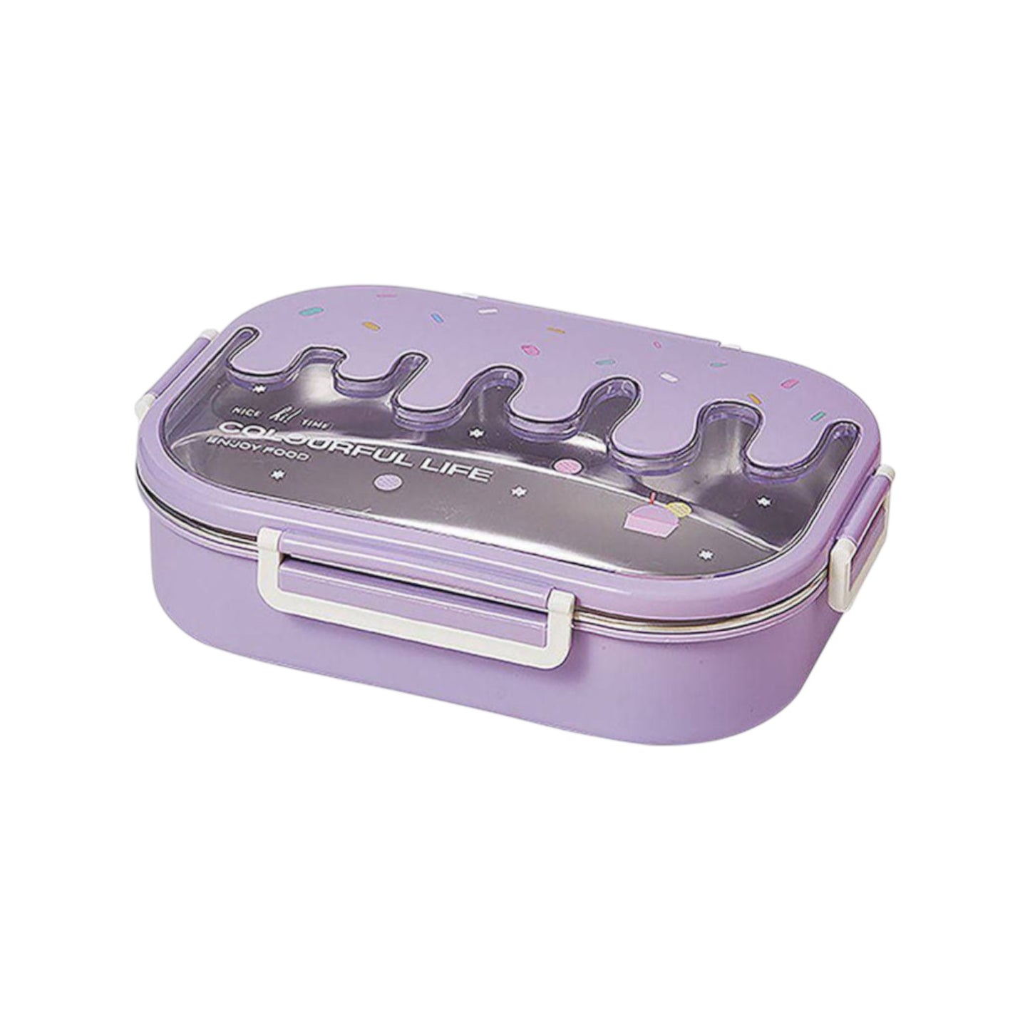 Stainless + Plastic Lunch Box