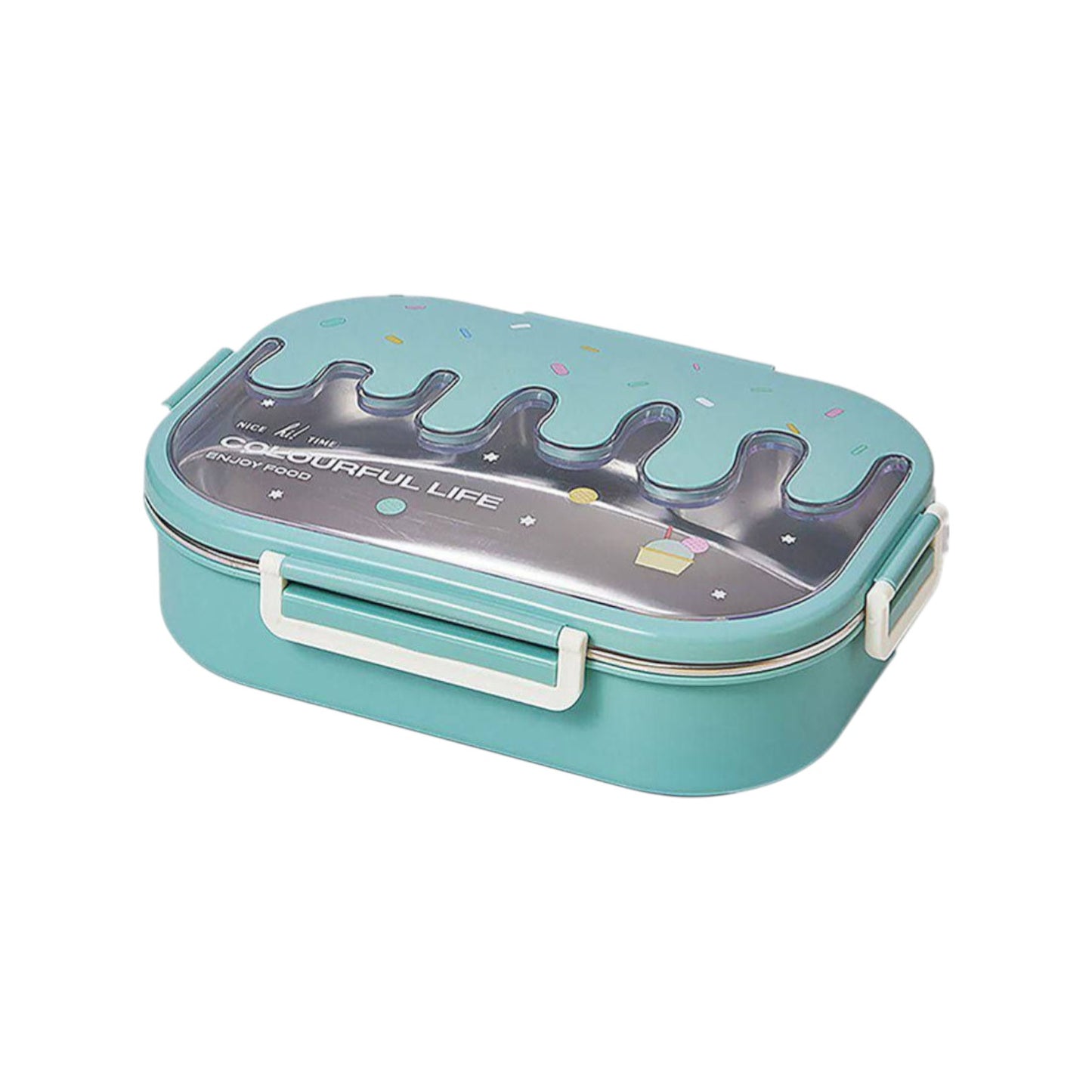 Stainless + Plastic Lunch Box