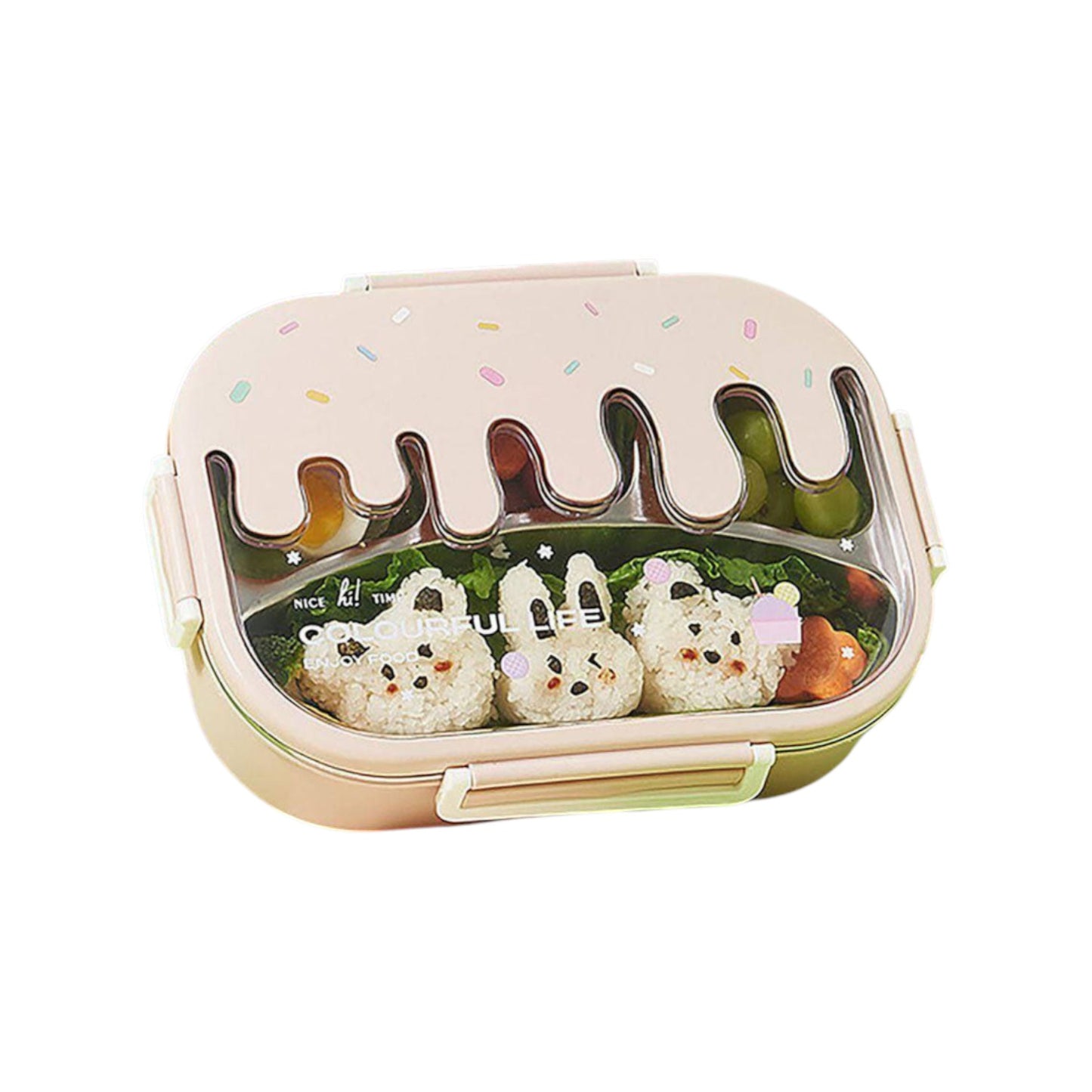 Stainless + Plastic Lunch Box