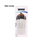 Paintbrushes White Wooden Handle Paint Brush Set (A6075Z)