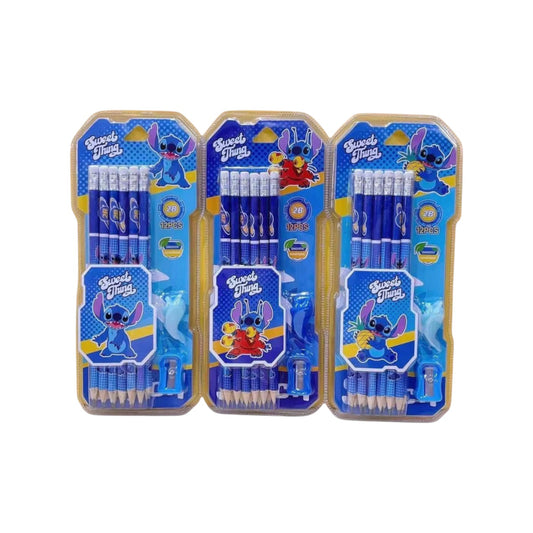 Stitch 12 Pencils With Sharpener / 231179