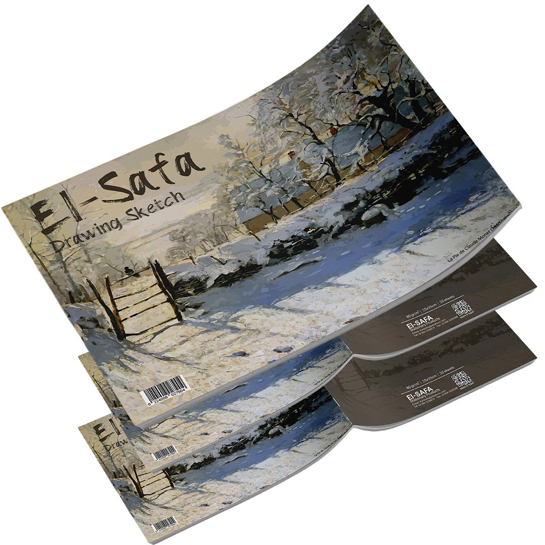 Sketch Book, Stabled Size 25 * 35 cm, 32 Sheets, White Paper