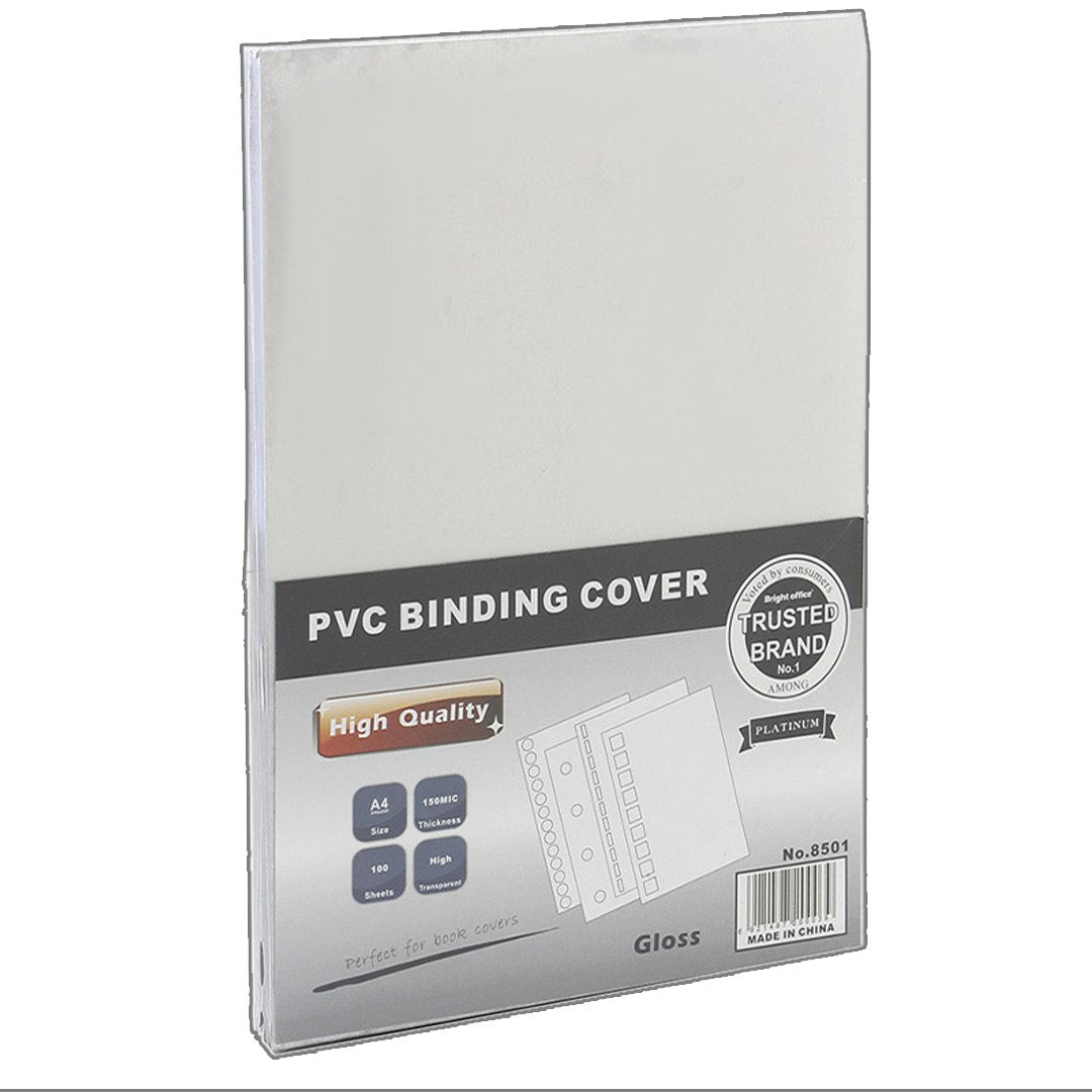 Transparent PVC Binding Cover A4 - 150 mic – Elite Stationery El Sahhar