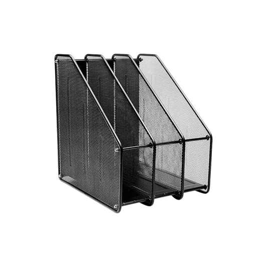 3 Layer Metal File Frame Black Multi- Office Desk Organizer