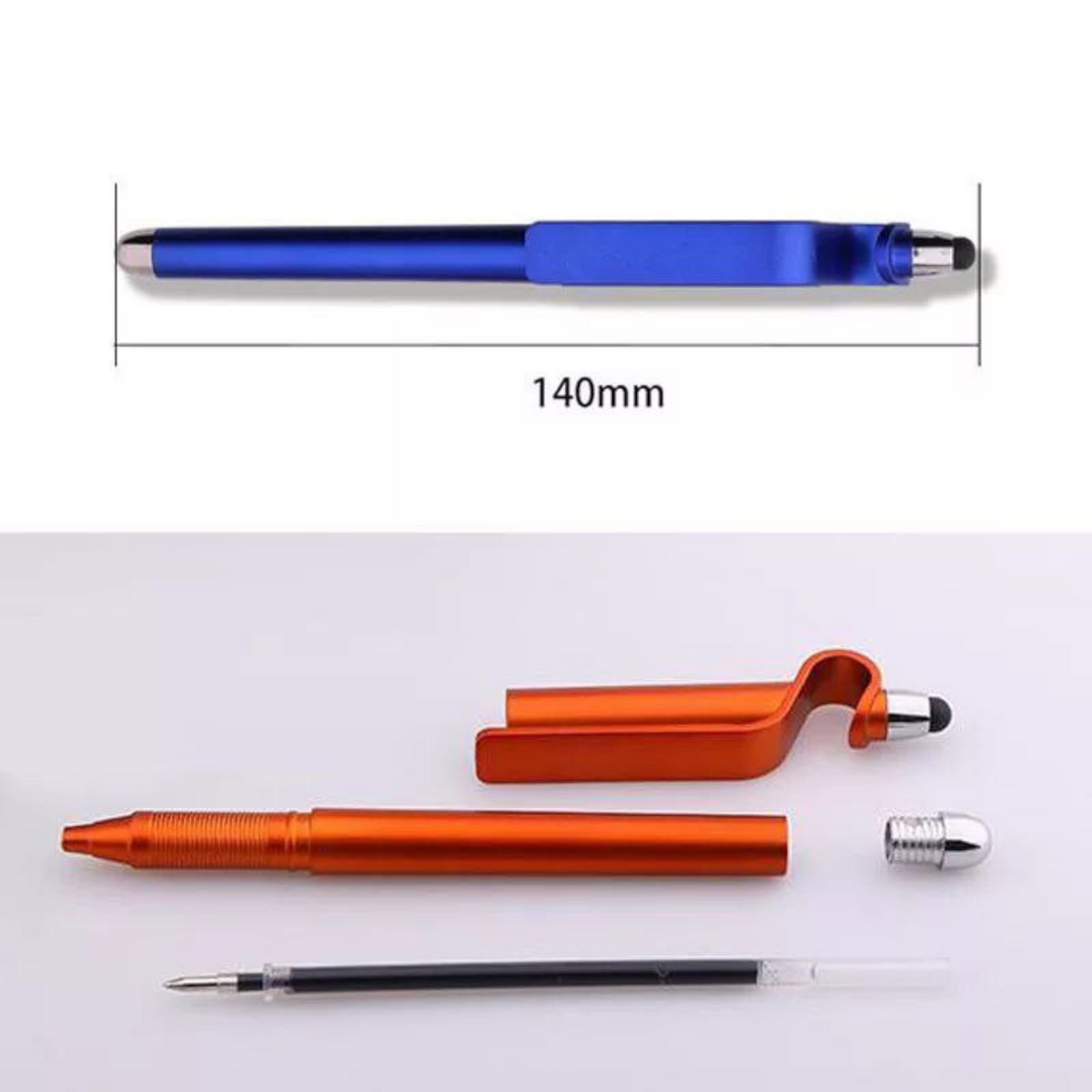 Pen Touch 3 in 1 Ballpoint Function Stylus Pen Touch with Mobile Stand Holder, Writing Pen