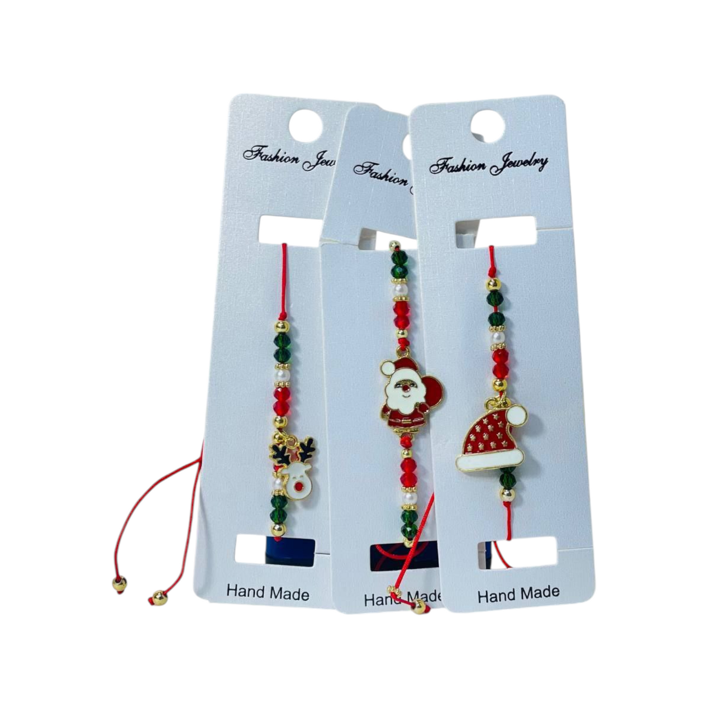 Christmas Charm Bracelet Set Santa Claus Snowman