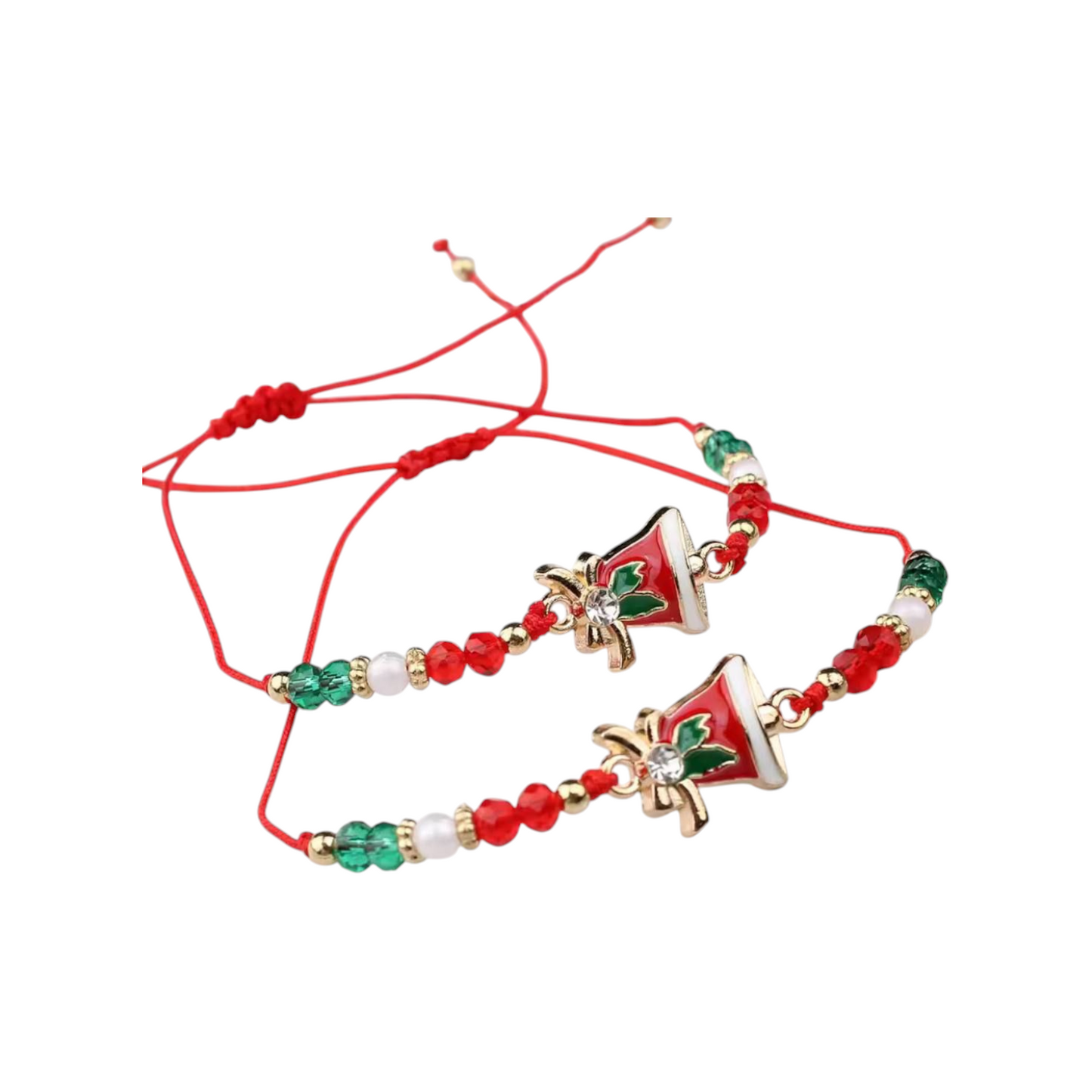 Christmas Charm Bracelet Set Santa Claus Snowman