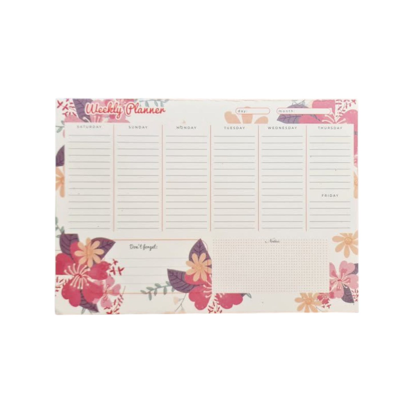 To Do Weekly Planner - A4-52 Sheets