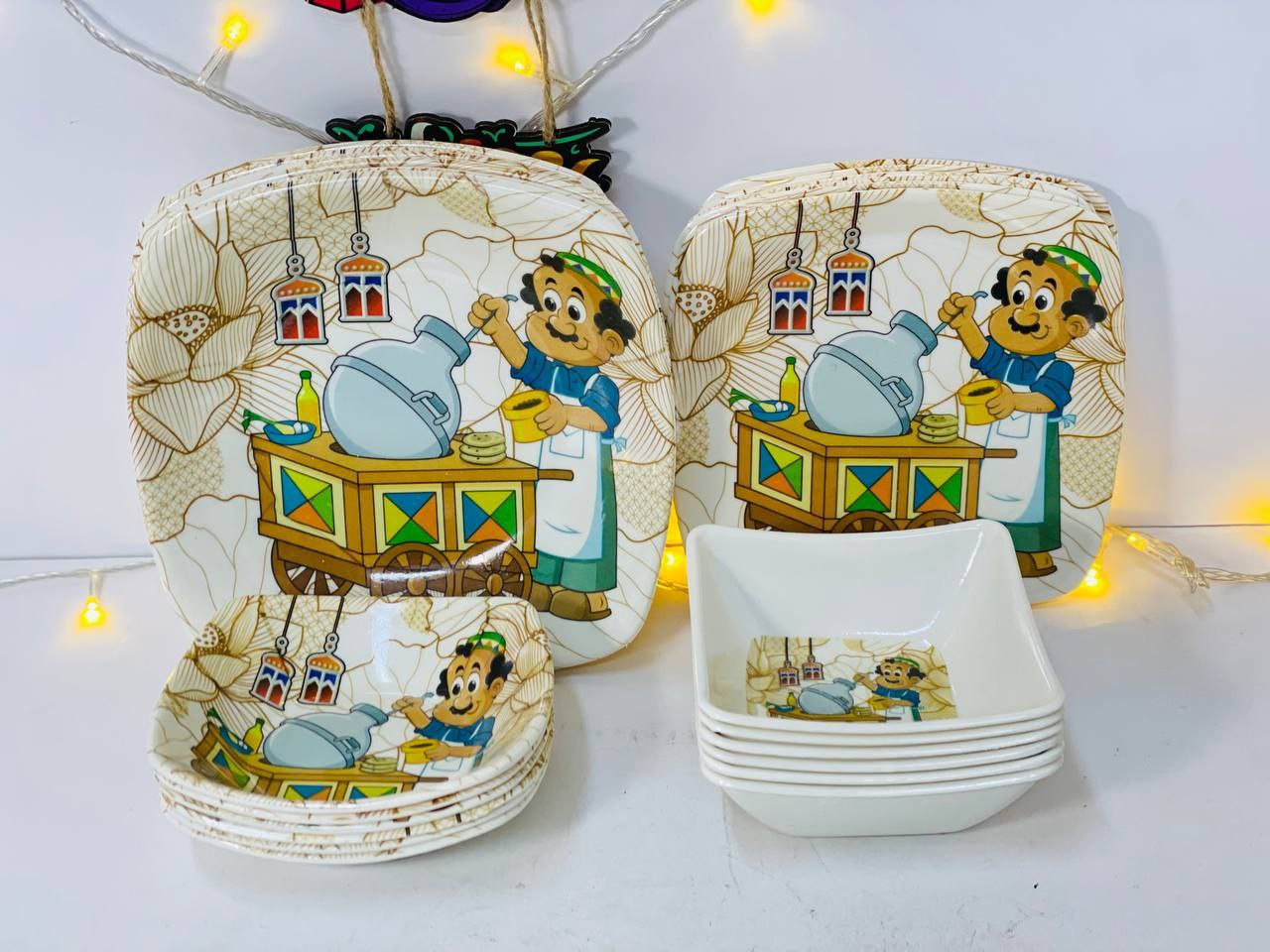 Ramadan Forms Melamine Plate Set