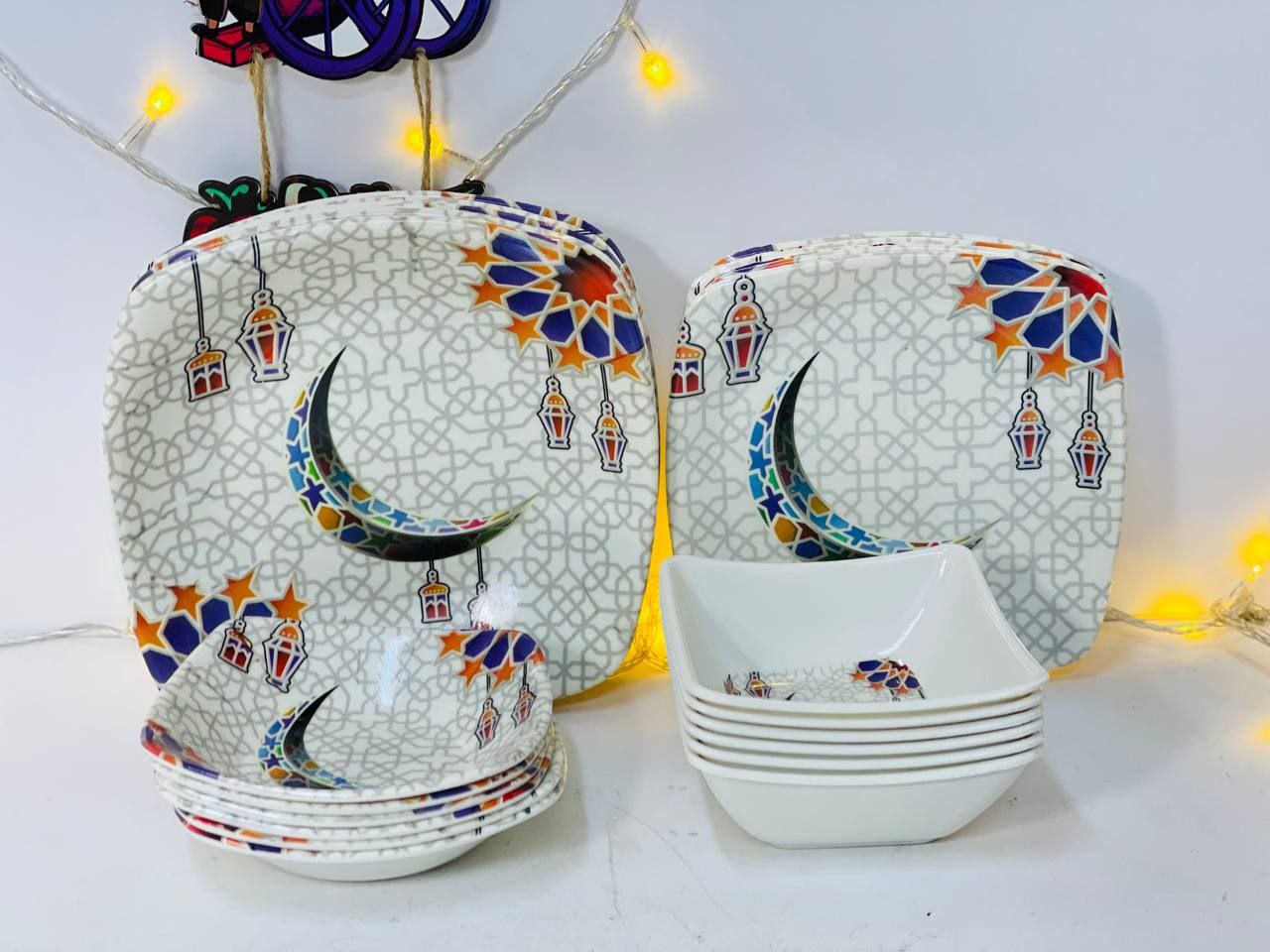 Ramadan Forms Melamine Plate Set