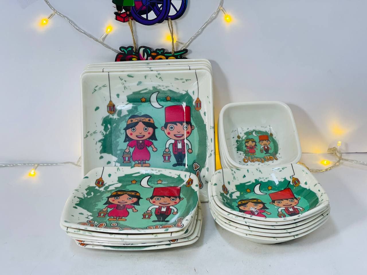 Ramadan Forms Melamine Plate Set