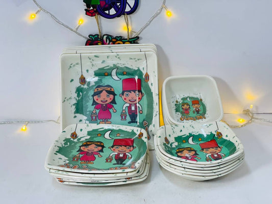 Ramadan Forms Melamine Plate Set