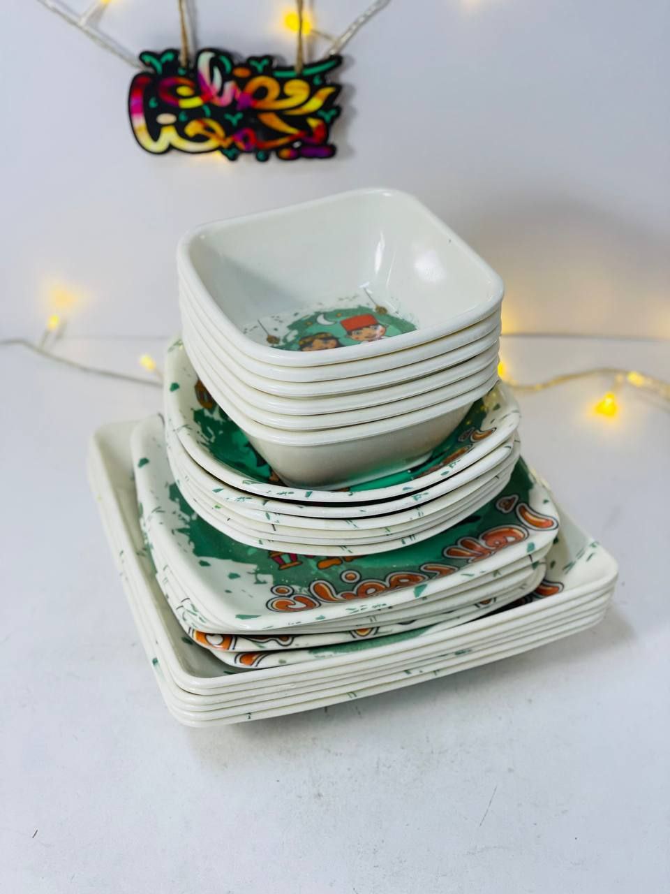 Ramadan Forms Melamine Plate Set