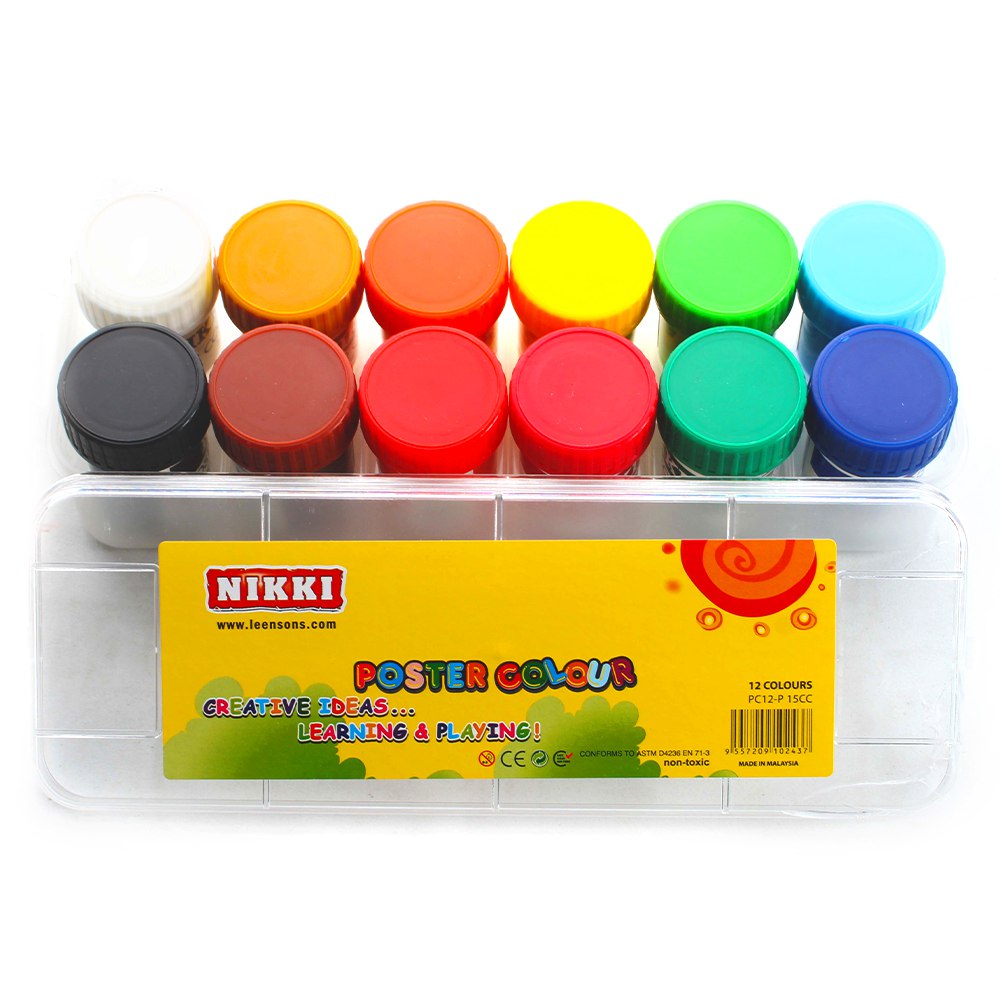 12-color Gouache Set, Vacuum-Sealed Jars