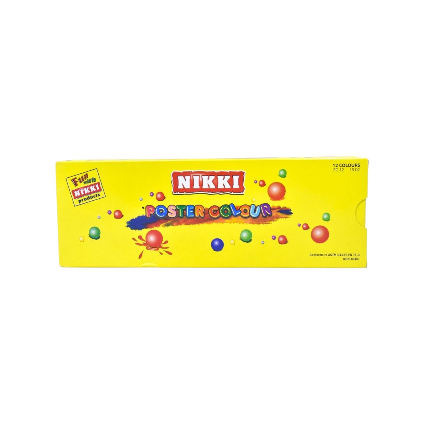 Nikki Poster Colors set Box of 6/12 Vibrant Colors