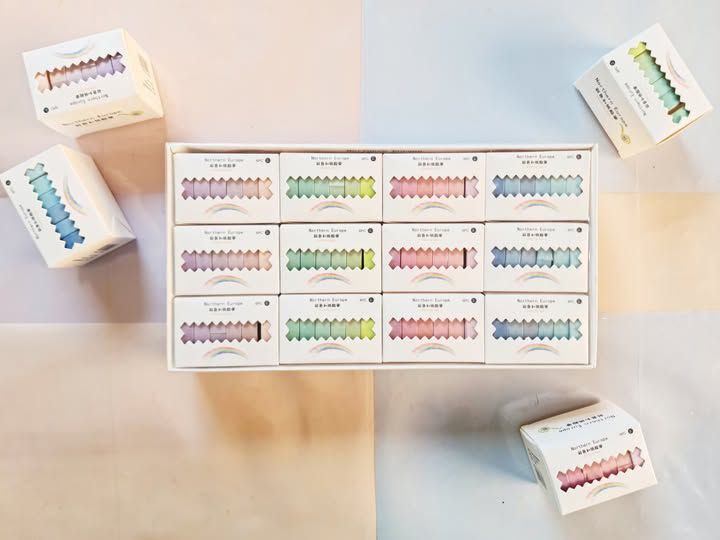 Solid Color Washi 6pc Set Pastel Colors