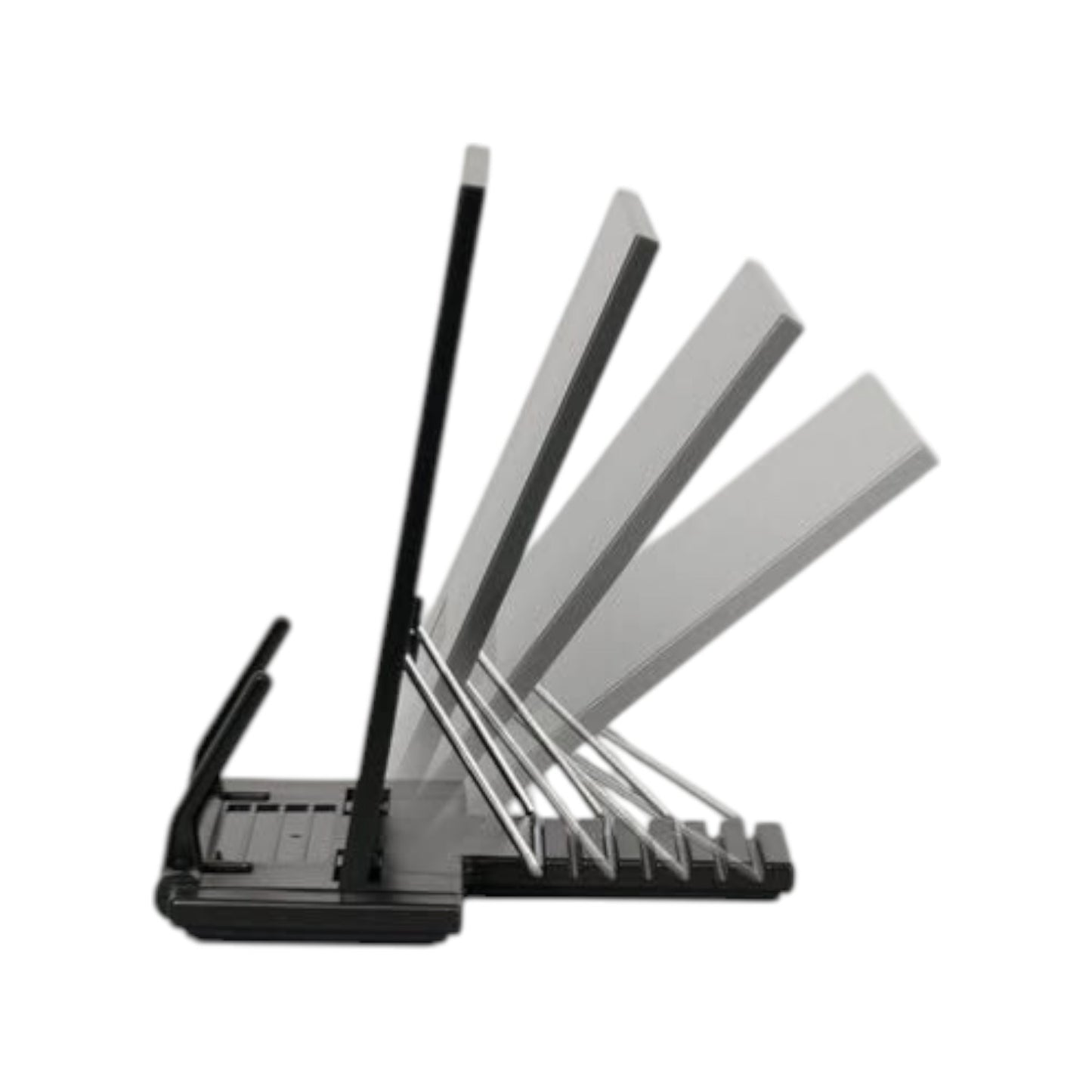 Book Stand Frame Desk Holder with 7 Tilt Adjustable Grooves Bookends